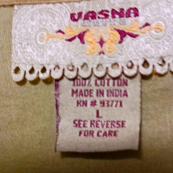 Woman wrap dress by Vasna made in India szLg - Picture 5 of 10